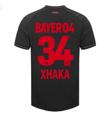 Bayer Leverkusen Granit Xhaka #34 Replika Hjemmebanetrøje 2023-24 Kortærmet